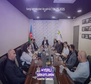 6-cı “Yerli şirkətlərin tanıtım sərgisi”nin iştirakçıları ilə görüş baş tutub.